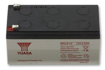 Yuasa NP2.8-12 12V 2.8Ah Valve Regulated Lead Acid Battery for UPS and More