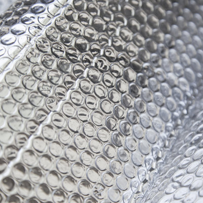 Yuzet 0.6m x 50m Silver Multi-purpose Double Aluminium Bubble Insulation Foil. Loft