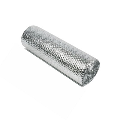 Yuzet 1.2m x 50m Silver Multi-purpose Double Aluminium Bubble Insulation Foil. Loft - 3