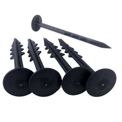Yuzet 100 Pack of 150mm (6") Weed Control Fabric Anti Pull Securing Pegs - 3