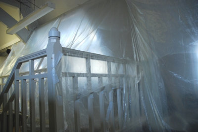 Yuzet Economy 40MU Temporary Protective Sheeting 4m x 25m TPS Clear dust sheet barrier Visqueen - 3