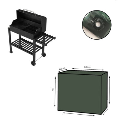 Yuzet XT Square  Trolley BBQ Grill Cover Heavy Duty Outdoor Protection 68cm x 68cm x 74cm