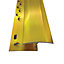 Z Edge Trim Gold 3ft / 0.9metres Strip Carpet To Laminate / Wood / LVT Flooring Threshold Bar