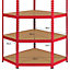 Z-Rax Corner Garage Shelving Unit - 5 Tier Heavy Duty Rack for Storage Steel Utility Shelves