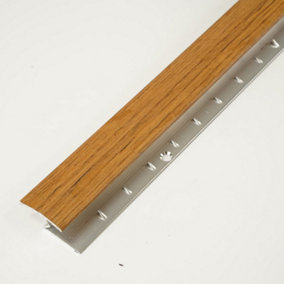 Z Section Floor Trim For Laminate To Carpet Country Oak 0.9m