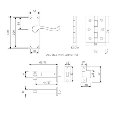 Z06 Victorian Scroll Door Handle Packs