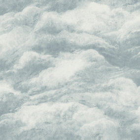 Zambaiti Parati Italian Blue Cloud Wallpaper
