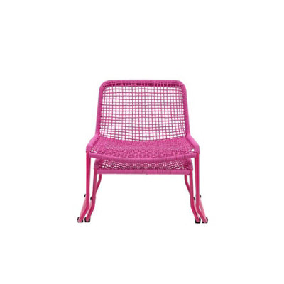 Zancara Lounge Chair and Footstool - Pink