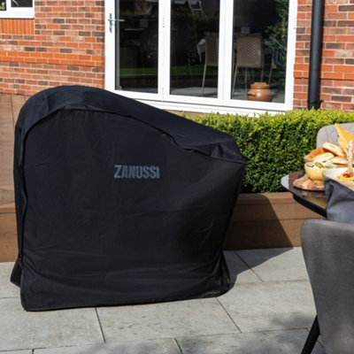Zanussi Charcoal Trolley BBQ with Cover Premium Kettle Barbecue Black ZCBBQ22TK-C - 4