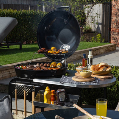 【SALE／55%OFF】 Zanussi Charcoal Kettle Premium Cover with BBQ Trolley バーベキュー・調理用品