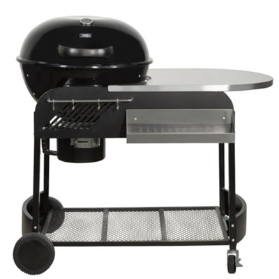 Zanussi Charcoal Trolley BBQ with Cover Premium Kettle Barbecue Black ZCBBQ22TK-C - 9