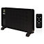 Zanussi Convector Heater 2300W Electric Radiator with Timer & Remote Black ZCVH4002B