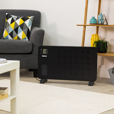 Zanussi Convector Heater 2300W Electric Radiator with Timer & Remote Black ZCVH4002B - 3