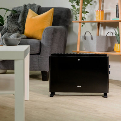 Zanussi Electric Convection Heater Convector Radiator 2000W Black Freestanding ZCVH4004B - 5