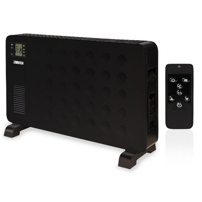 Zanussi Electric Convection Heater Convector Radiator 2300W Black ZCVH4002B  | DIY at Bu0026Q