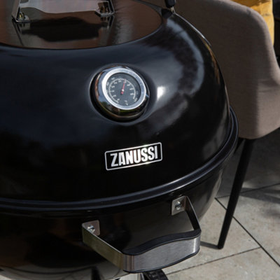 Zanussi Kettle Charcoal BBQ with Cover Premium Black Barbecue ZCKTBBQ22-C - 3
