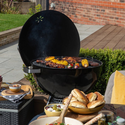 Zanussi Kettle Charcoal BBQ with Cover Premium Black Barbecue ZCKTBBQ22-C - 6