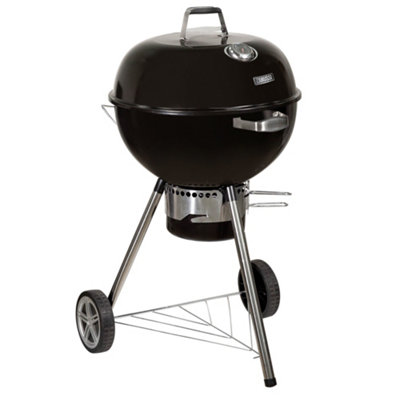 Zanussi Kettle Charcoal BBQ with Cover Premium Black Barbecue ZCKTBBQ22-C - 8