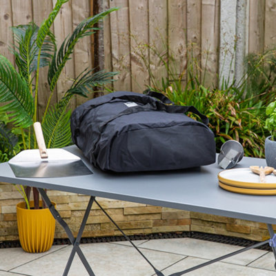 Zanussi Pizza Oven 12 Inch Pizza Wood Pellet with Paddle and Storage Bag  Black ZPO1BPC - 4