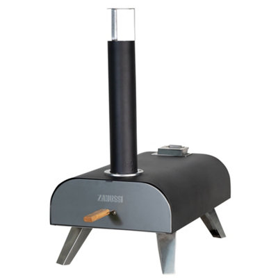 Zanussi Pizza Oven 12 Inch Pizza Wood Pellet with Paddle and Storage Bag  Black ZPO1BPC - 8