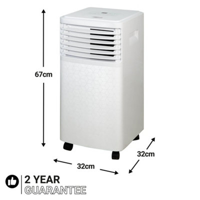 Zanussi Portable Air Conditioner Dehumidifier & Air Cooler 3-in-1 7000 BTU in White ZPAC7001
