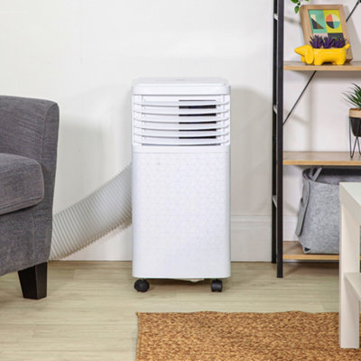 Zanussi Portable Air Conditioner Dehumidifier & Air Cooler 3-in-1 7000 BTU in White ZPAC7001 - 7