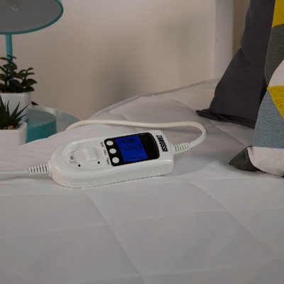 ZANUSSI ZEDB7002 Washable Electric Heated Mattress Protector with Fitted Skirt - Double 140 x 150cm - 6