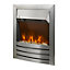 ZANUSSI ZEFIST1001SS Electric Inset Fire 2KW - Stainless Steel