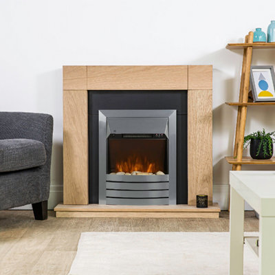 ZANUSSI ZEFIST1001SS Electric Inset Fire 2KW - Stainless Steel - 6