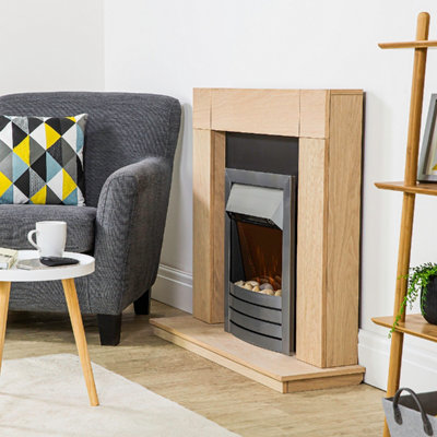 ZANUSSI ZEFIST1001SS Electric Inset Fire 2KW - Stainless Steel - 5