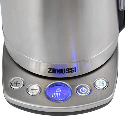 Zanussi ZEK-1295D Digital Cordless Kettle LED Display - Stainless Steel