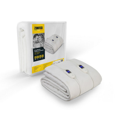 ZANUSSI ZEKB7003 Electric Mattress Protector with Fitted Skirt - King Size 150 x 200cm