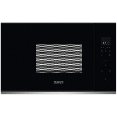 Zanussi ZMBN2SX--20 800Watts Built-in Microwave 17 litres Black & S/Steel