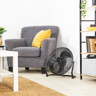 Zanussi ZNGF1621B 16inch Floor Fan in Black - 7