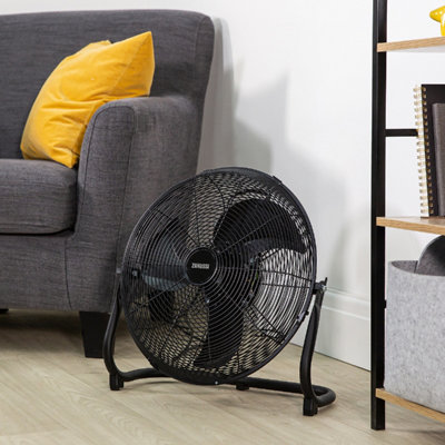 Zanussi ZNGF1621B 16inch Floor Fan in Black - 8