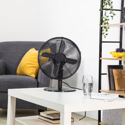 Zanussi ZNMDF1201MB Zanussi 12" Metal Desk Fan - Matt Black - 4