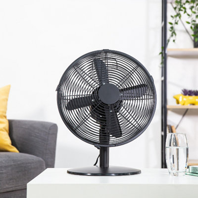 Zanussi ZNMDF1201MB Zanussi 12" Metal Desk Fan - Matt Black - 5