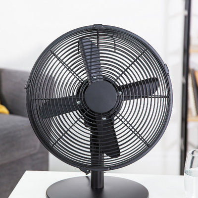 Zanussi ZNMDF1201MB Zanussi 12" Metal Desk Fan - Matt Black - 7