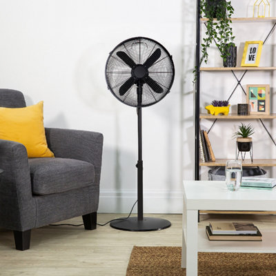 Zanussi ZNMPF1601MB 16" Metal Pedestal Fan in Matt Black - 5