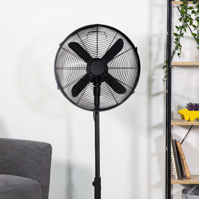 Zanussi ZNMPF1601MB 16" Metal Pedestal Fan in Matt Black - 6