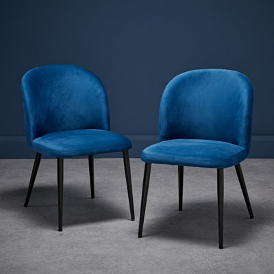 Zara Dining Chair Blue (Pack of 2)