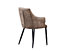 Zarah Faux Leather Dining Chair Set of 4, Brown