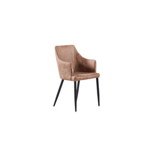 Zarah Faux Leather Dining Chair Single, Cappuccino