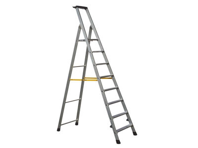 Zarges 42458 Trade Platform Steps, Platform Height 1.7m 8 Rungs