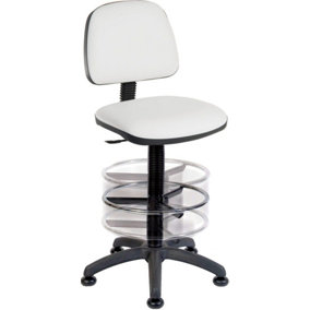 Zayn Classic Blaster Pu White Office Chair