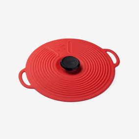 Zeal Classic Self Sealing Silicone Pan Lid, 20cm, Red