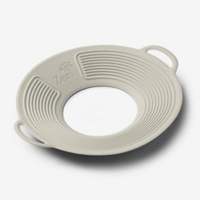 Zeal Classic Silicone Boil Over Pan Lid, Cream