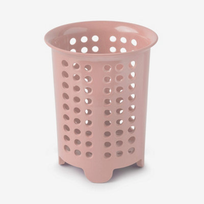 Zeal Melamine Cutlery Drainer Utensil Pot, Rose Pink