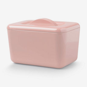 Zeal Melamine Insulated Butter Dish, Rose Pink