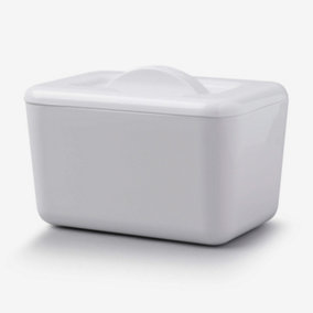 Zeal Melamine Insulated Butter Dish, White